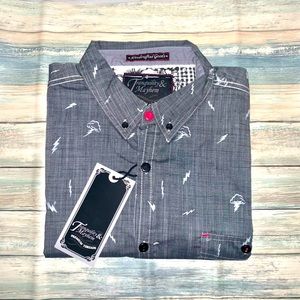 Tranquility & Mayhem Gray Short Sleeve Shirt XL